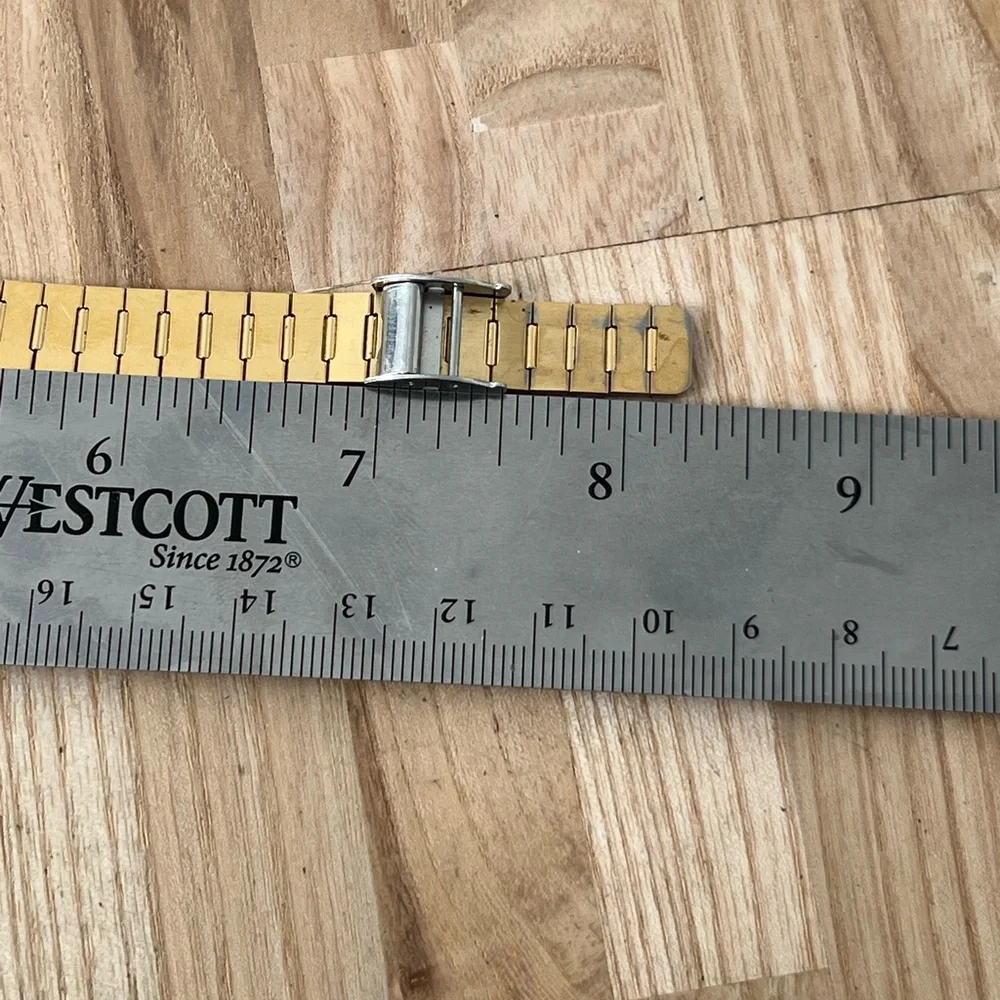 Seiko Super Rare Vintage Ladies Watch Octagonal Gold Dial Gold Bracelet